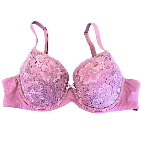 Victoria Secret Body By Victoria 36C Demi Bra Purple Lace Lined - Picture 1 of 4